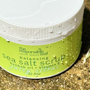 OUT OF STOCK balancing sea salt scrub 12.5oz (juicy citrus)